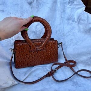 Luar Small Ana Bag in Ostrich Tan